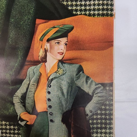 Vintage advertising print magazine ad 1940s fashion Forstmann Wool - Picture 5 of 5